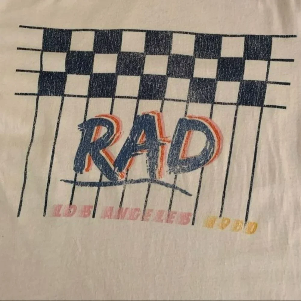 Adam Levine mens short sleeve crew neck rad graphic tee in white - S